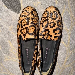 Seven7 Animal Print Women's Loafers with Studs